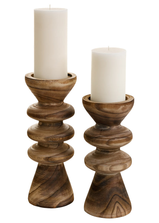 Paulownia Candle Holder - Large