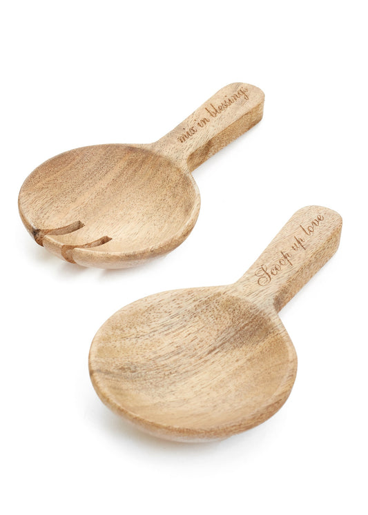 Salad Servers With Quote