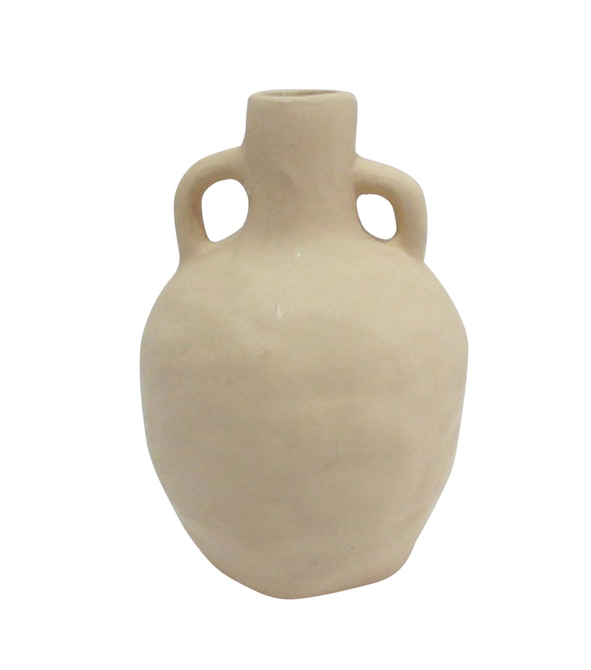 Light Clay Colour Bud Vase with Handles