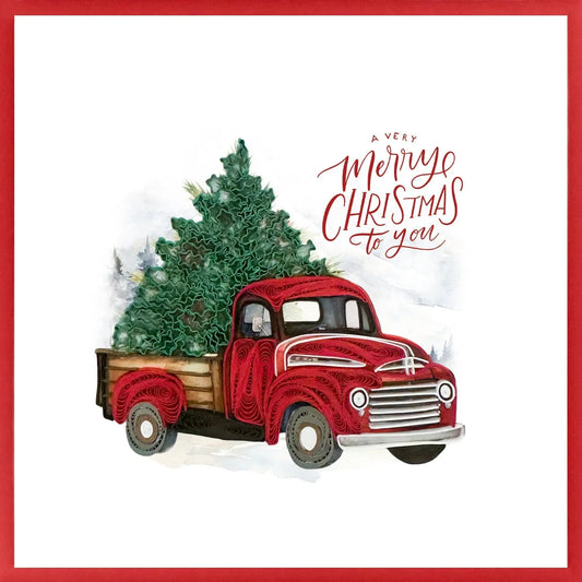 Quilling Card - Christmas Truck