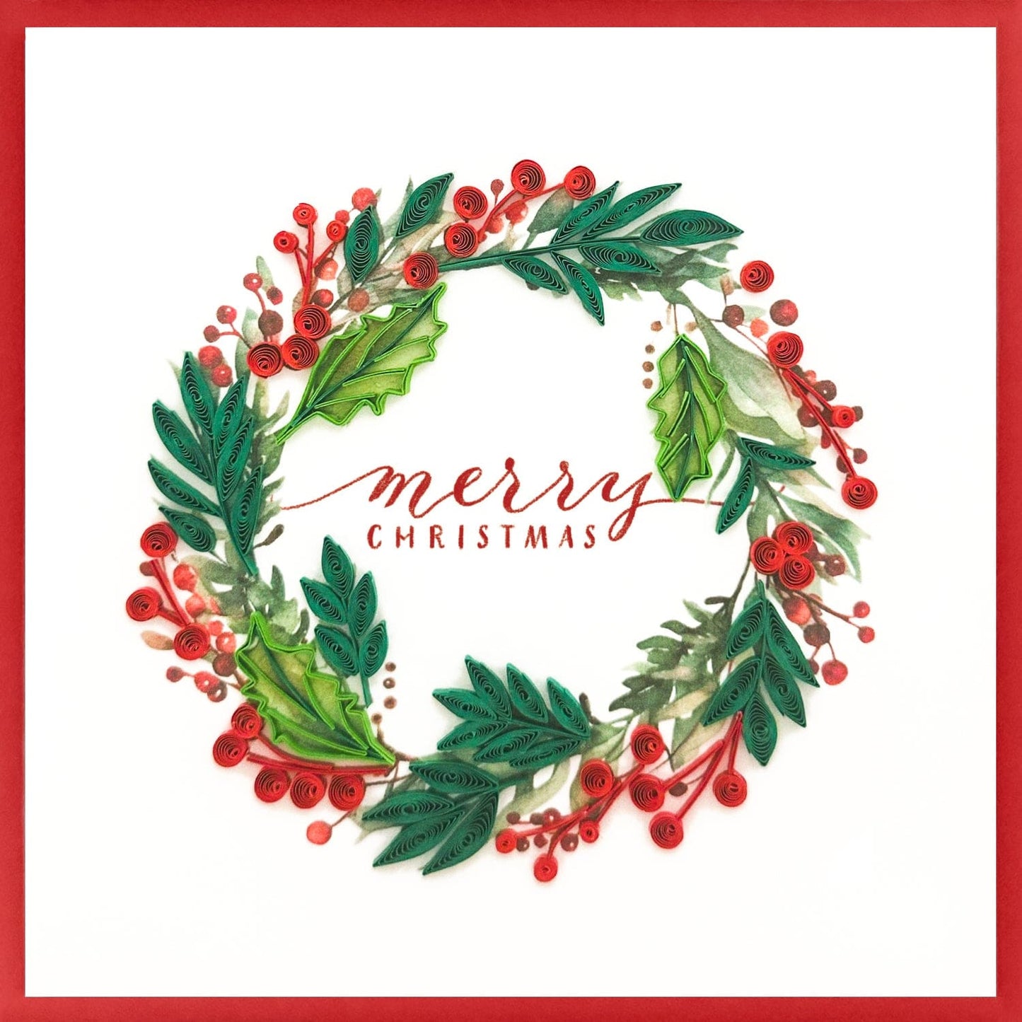 Quilling Card - Christmas Wreath