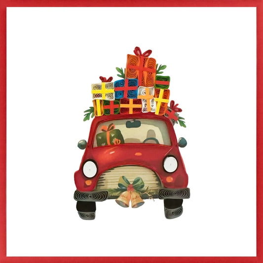 Quilling Card - Car with Presents