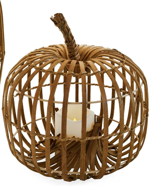 Pumpkin Lantern with LED - Small