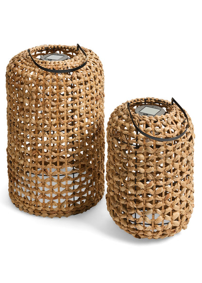 Solar Braided Grass Lantern - Assorted Sizes