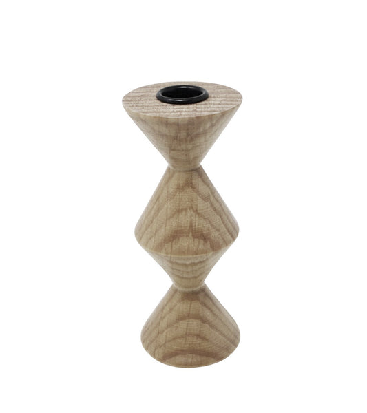 Wooden Taper Holder Diamond