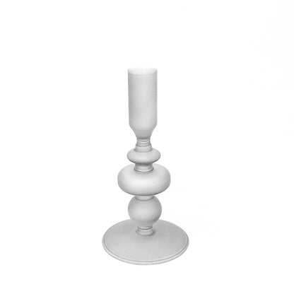 Frosted White Candle Holder (2 Sizes)