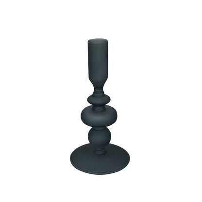 Frosted Black Candle Holder (2 Sizes)