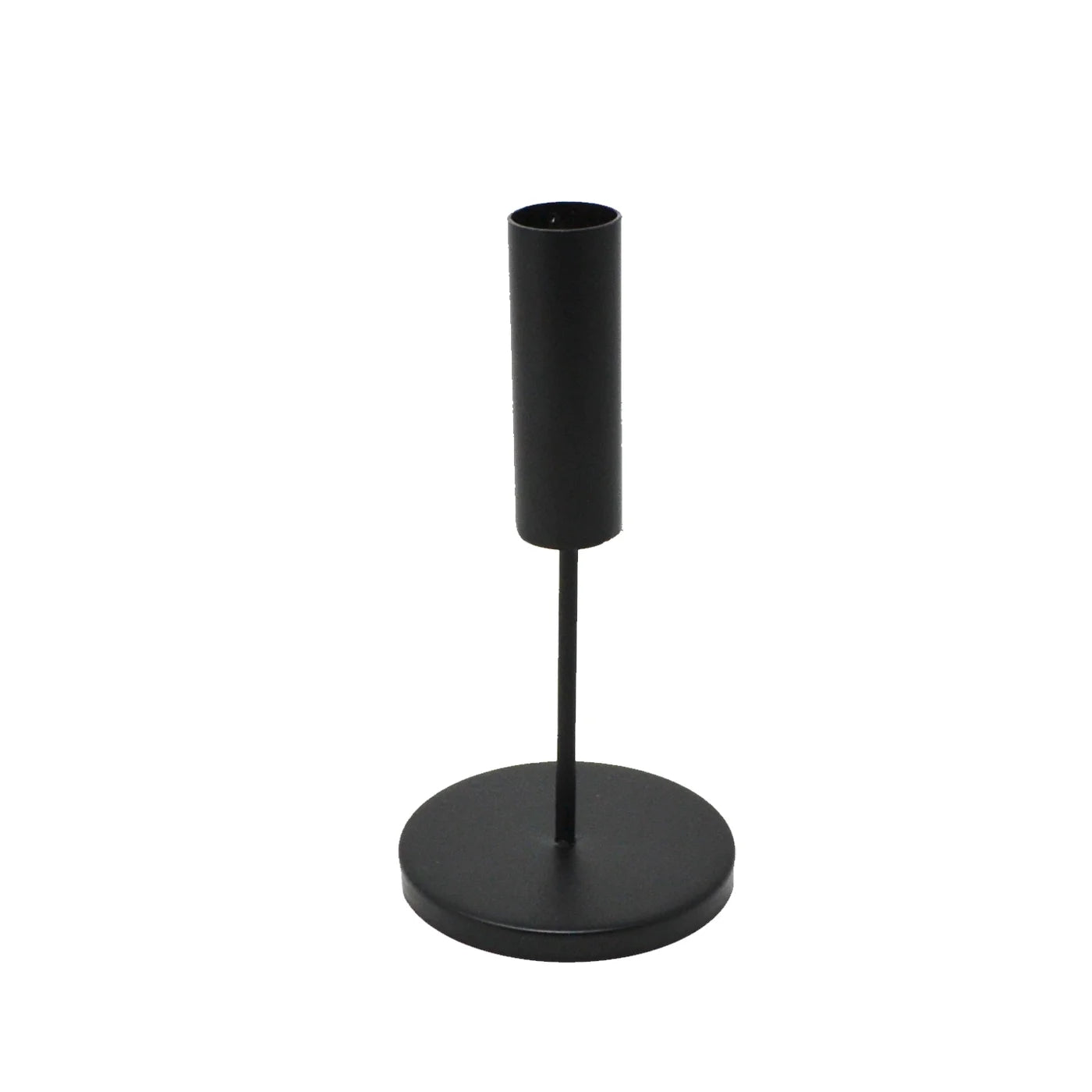 Small Black Metal Taper Candle Holder