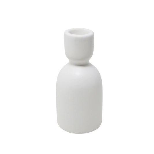 White Candle Holder
