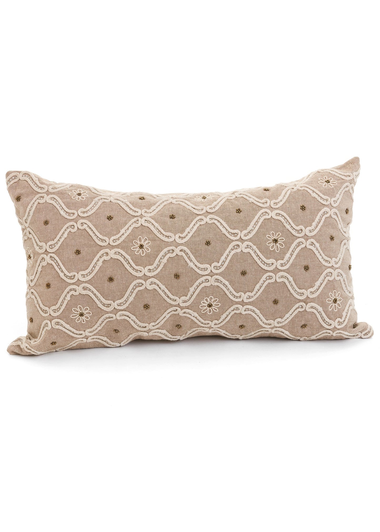 Chambray with Embroidery Cushion