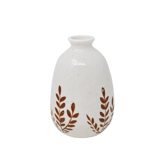 Vase with Engraved Flowers