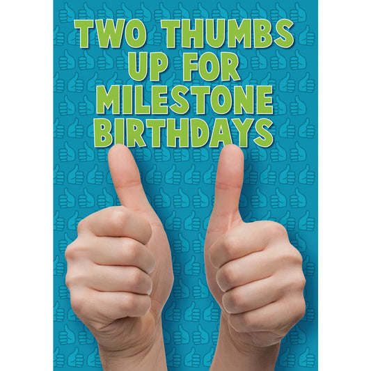 Two Thumbs Up 60th Birthday Card