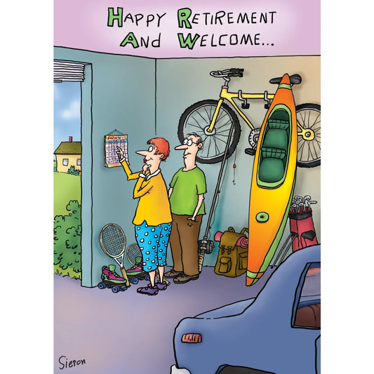 Happy Retirement Welcome Card
