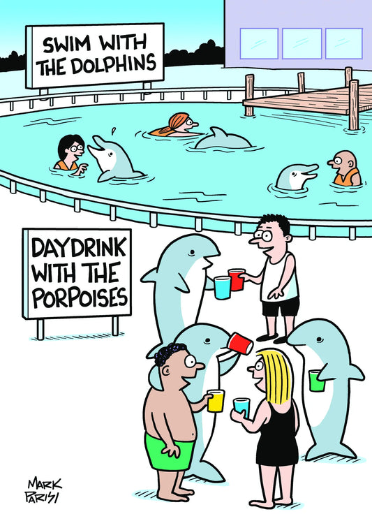 Birthday Card - Swim with the Dolphins