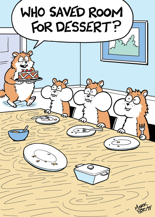 Birthday Card - Room For Dessert