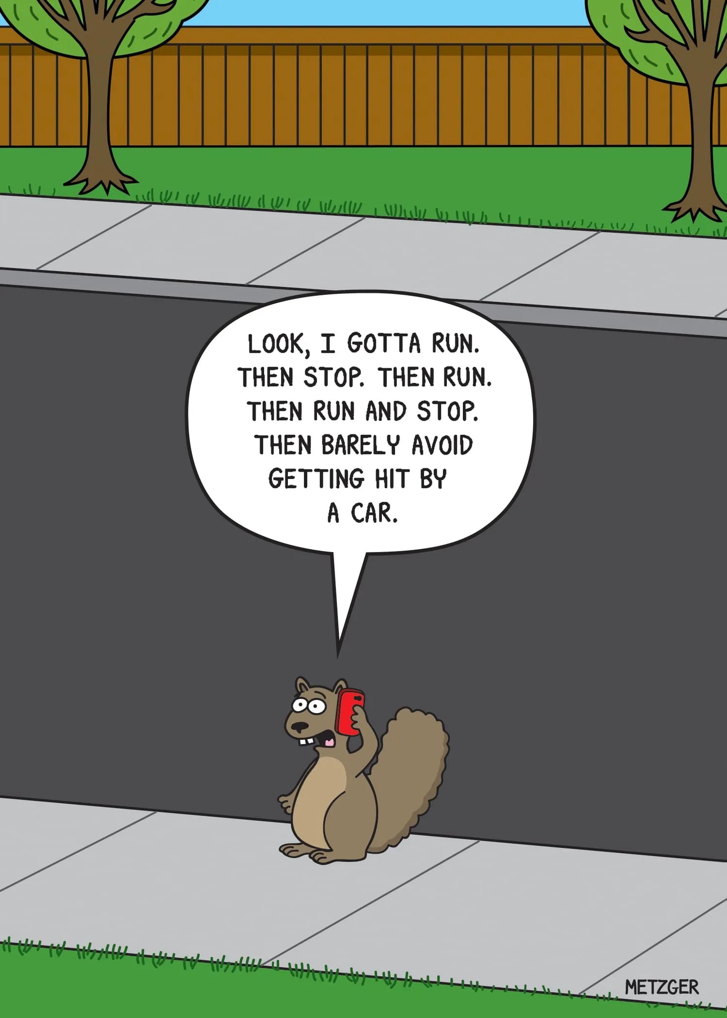 Birthday Card - Squirrel
