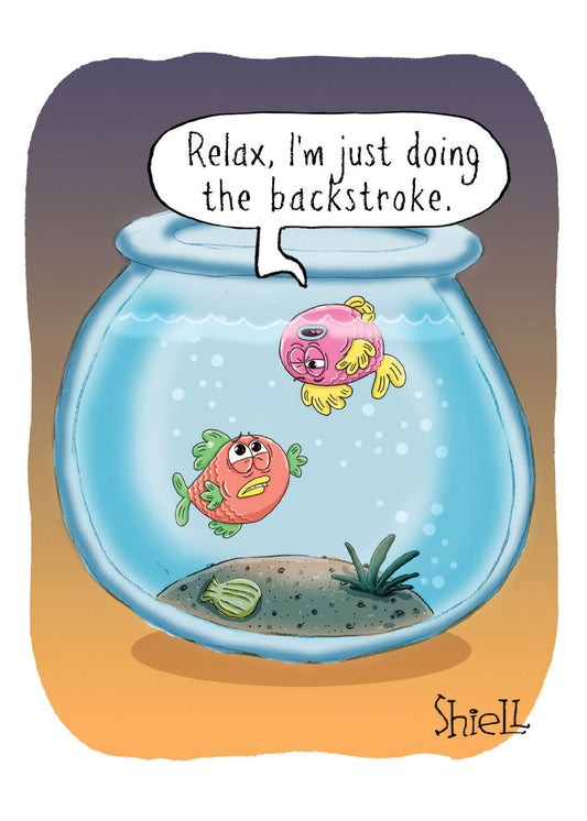 Birthday Card - Backstroke - Joshua & Company