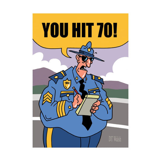 Birthday Card - You Hit 70!