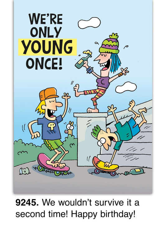 Birthday Card - Only Young Once