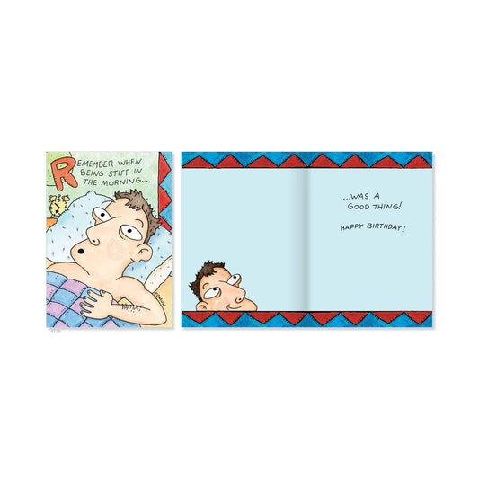 Stiff in the Morning Birthday Card - Joshua & Company