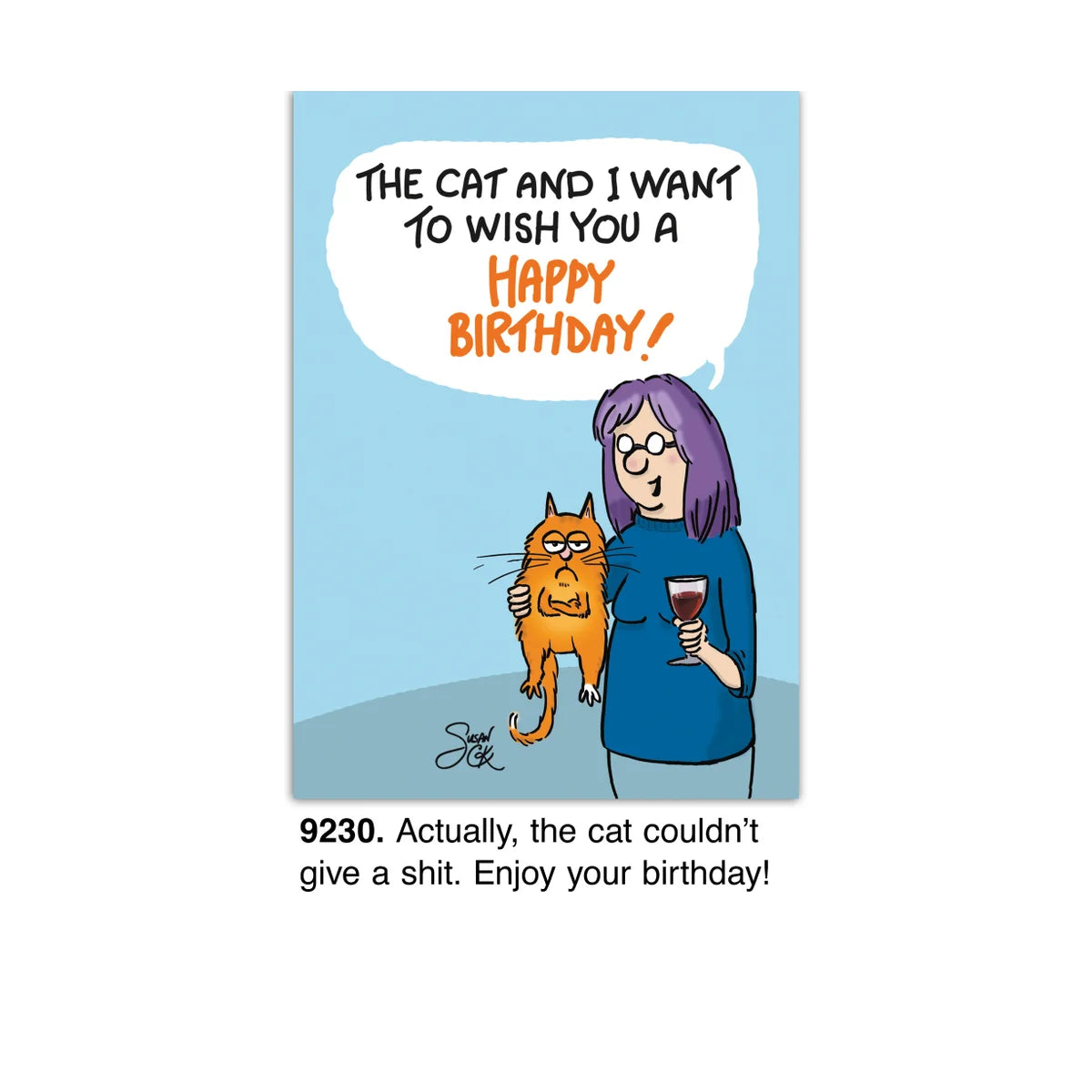 The Cat and I Birthday Card