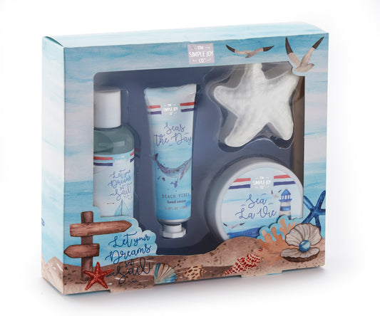 Nautical Bath Gift Set - Ocean Breeze