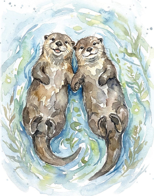 Small Card - Otter Half
