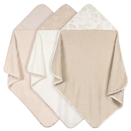Hooded Towels Set of Three - Tan