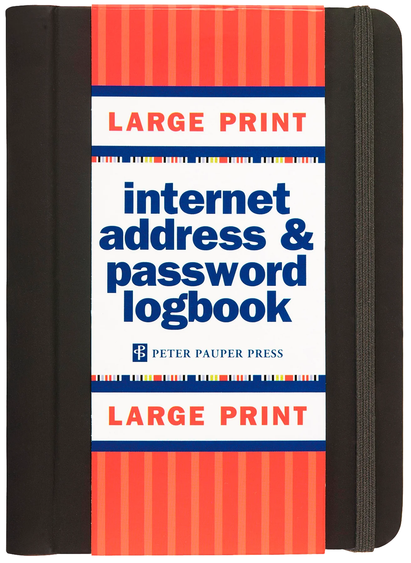 Small Internet Log Book with Large Print