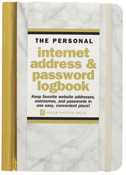 Marble Internet & Password Logbook - Joshua & Company