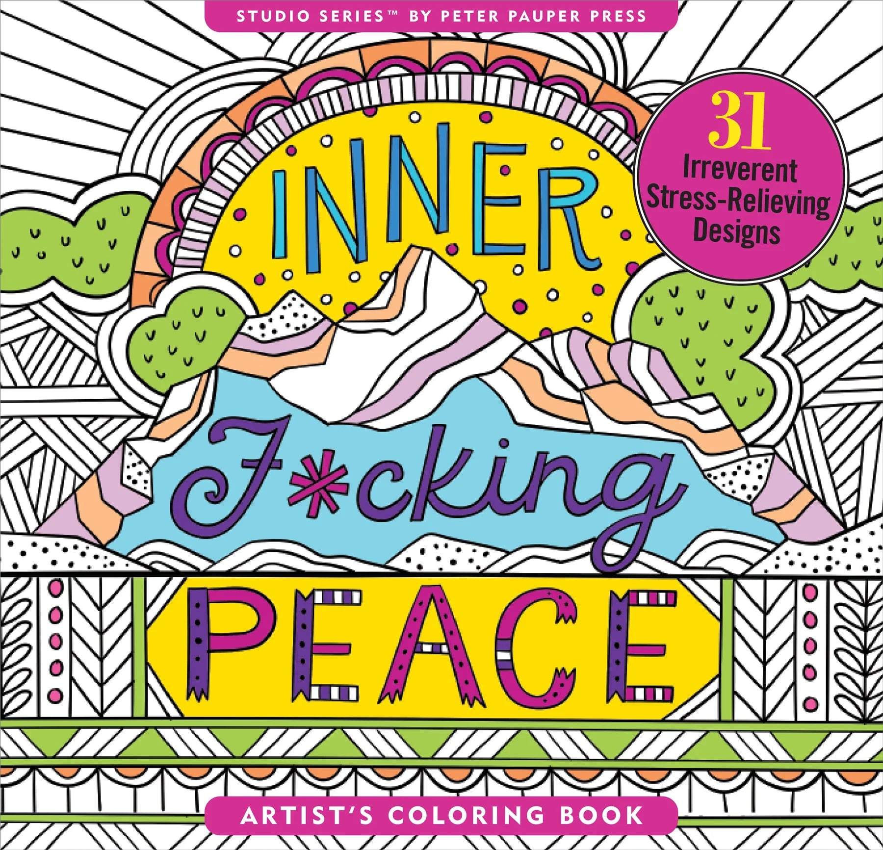 Inner F*cking Peace Adult Colouring Book - Joshua & Company