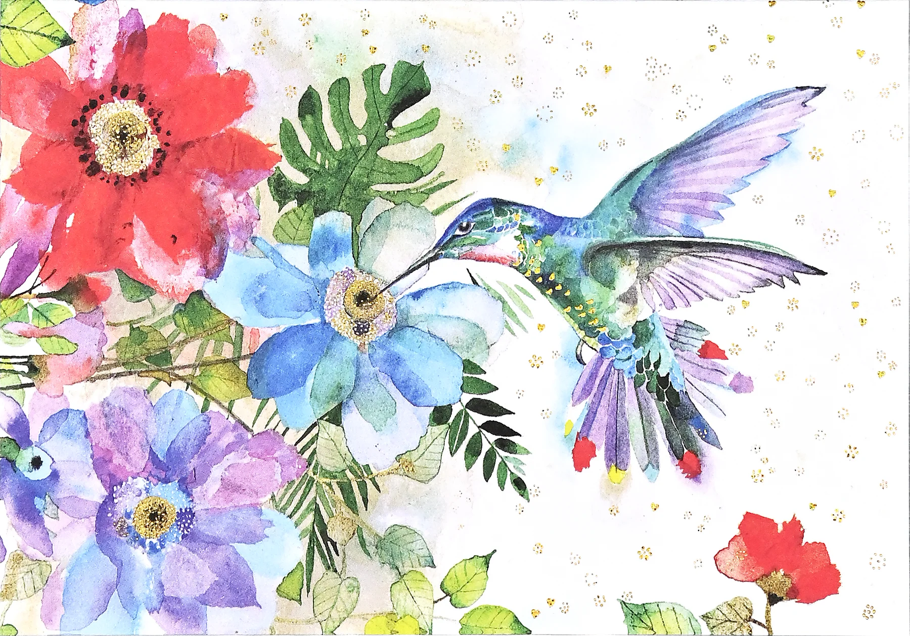 Hummingbird Garden Note Cards - Joshua & Company