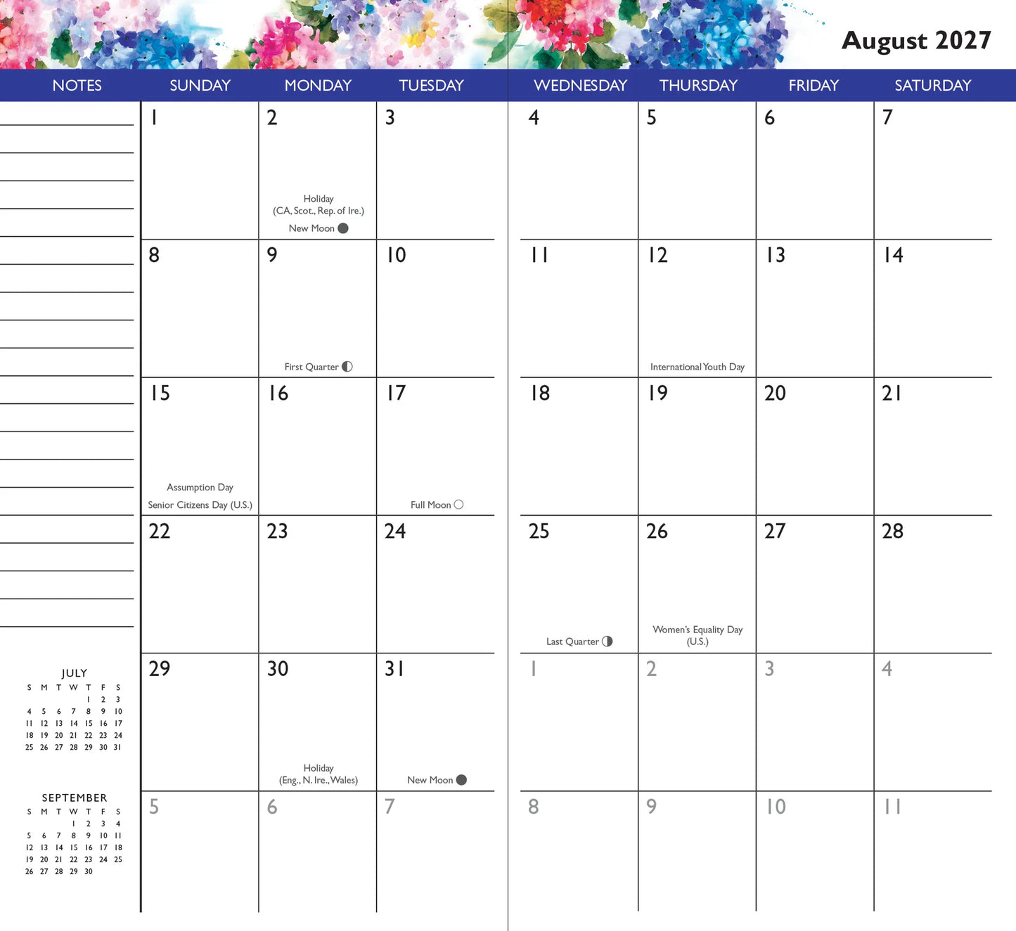 Hydrangeas Pocket Planner 2YR