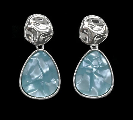 Aquamarine Teardrop Earring