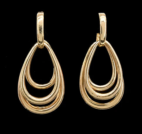 Teardrop Gold Earring