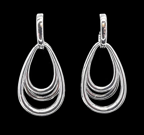 Teardrop Silver Earring