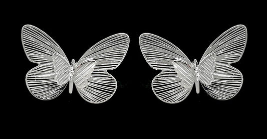 Silver Butterfly Earring