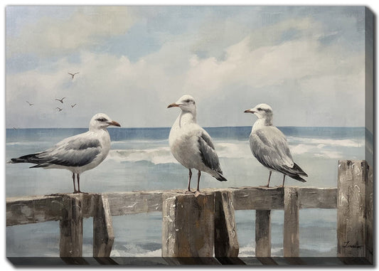 Watchful Feathered Friends Print 28" x 40" **Pickup Only**