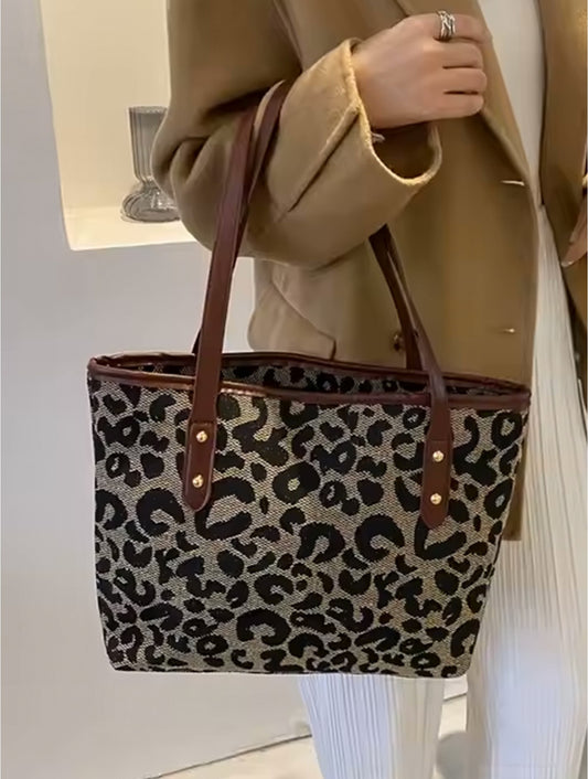 Leopard Print Tote Bag