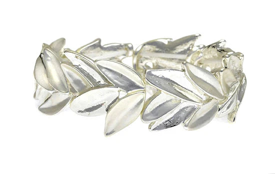 Leaf-Matt Silver & Silver
