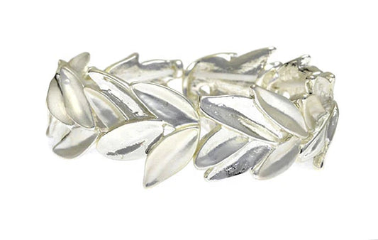 Leaf-Matt Silver & Silver