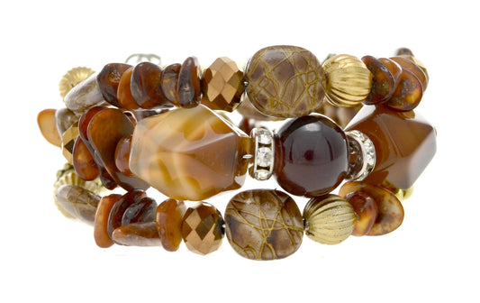 Beaded Brown Bracelet