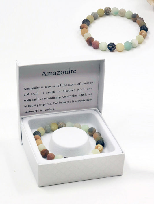 Amazonite Blessing Bead Bracelet