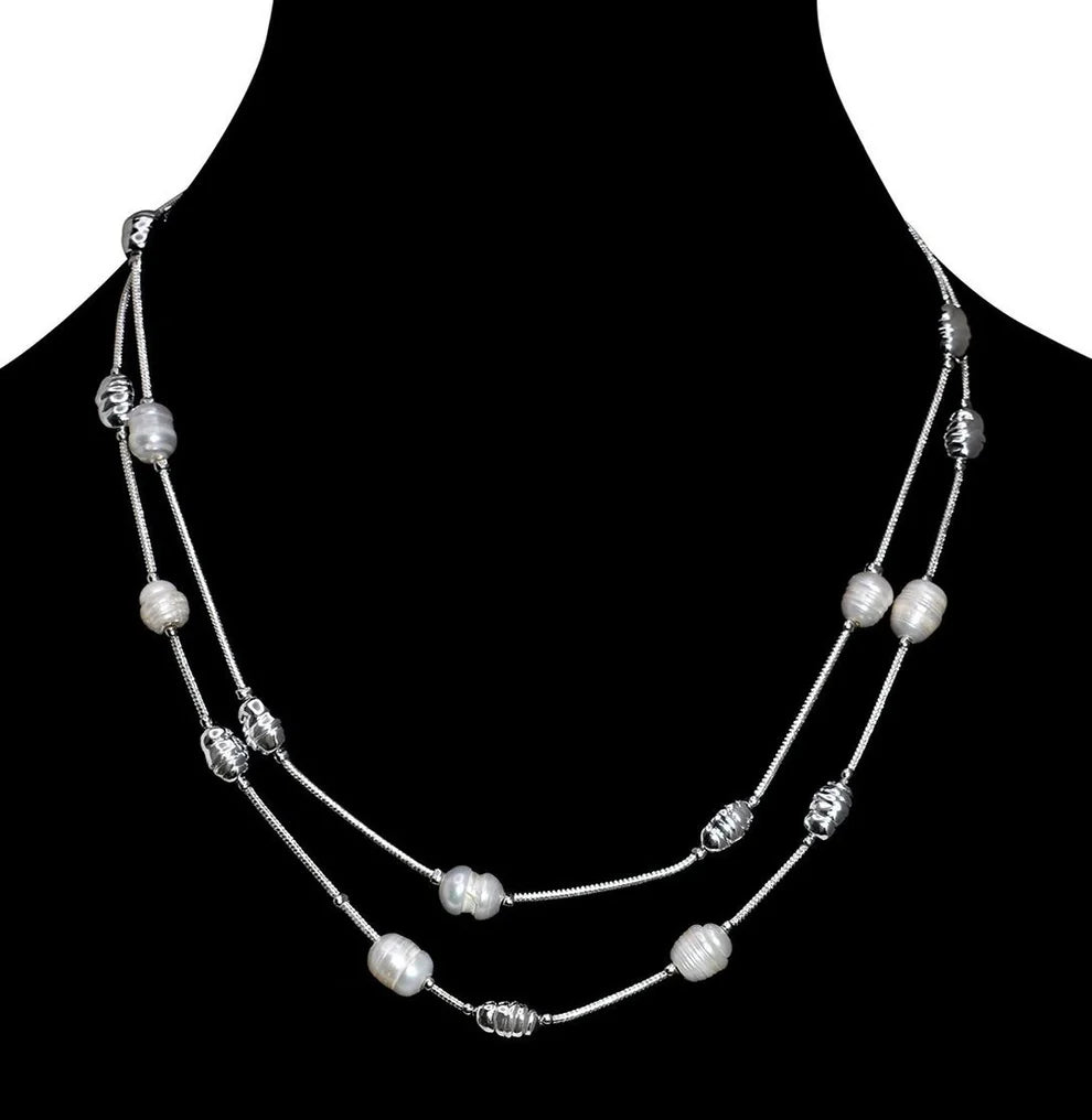 Two-Layer Mother-of-Pearl Necklace