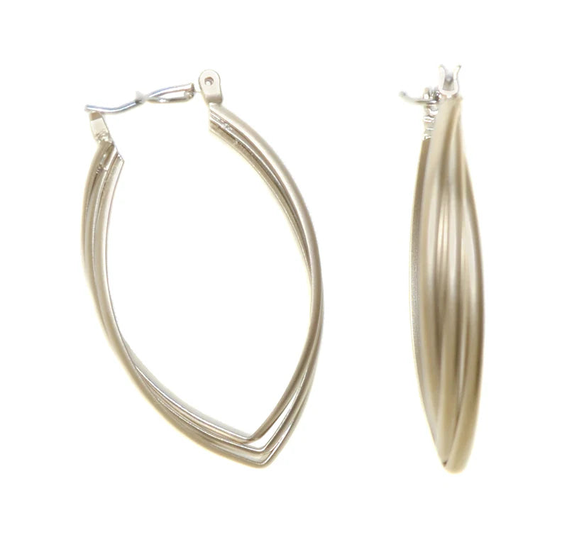 Chocolate Gold Hoop Earring