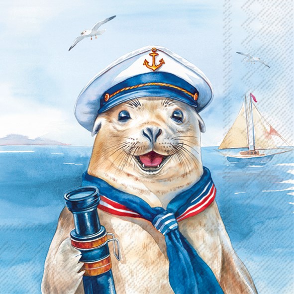 Captain Charlie Cocktail Napkins