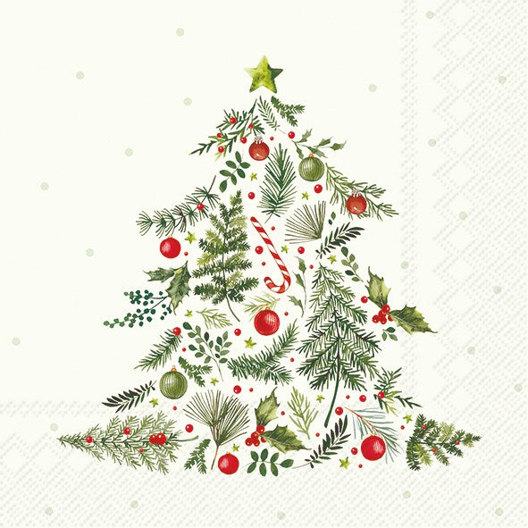 Christmas Tree Paper Napkins (Assorted Sizes)