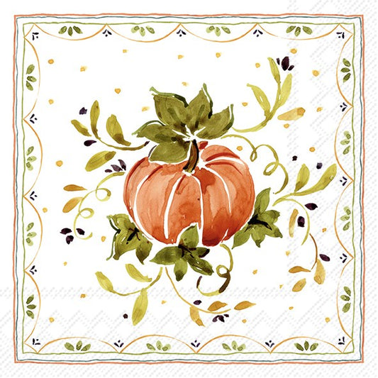 Pumpkins with Ornaments - Cocktail Napkin