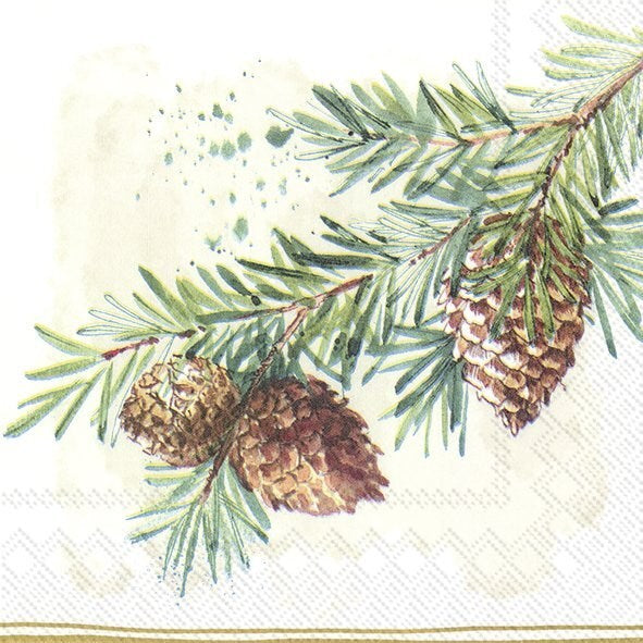 Decorative Branches Paper Napkins - Assorted Sizes