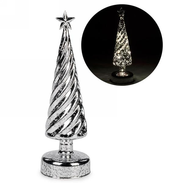 Silver Glass Tree LED (2 Sizes)